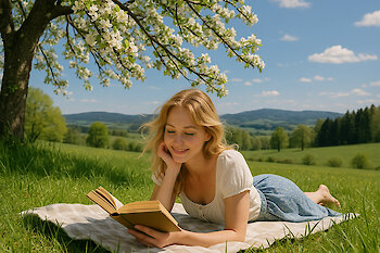 Frühlingslandschaft Bayerischer Wald